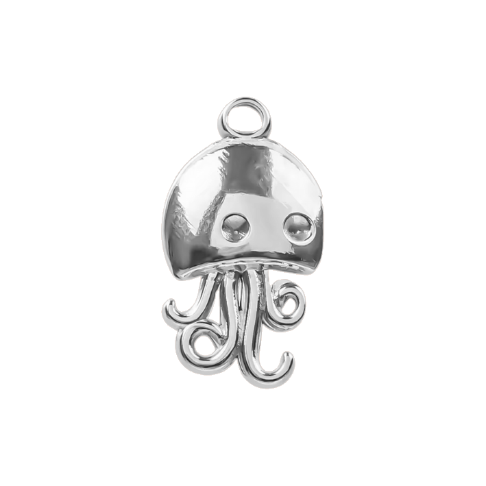 silver squid charm