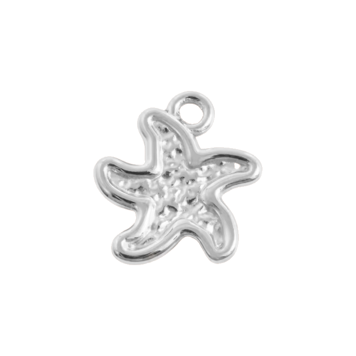 silver tiny starfish charm