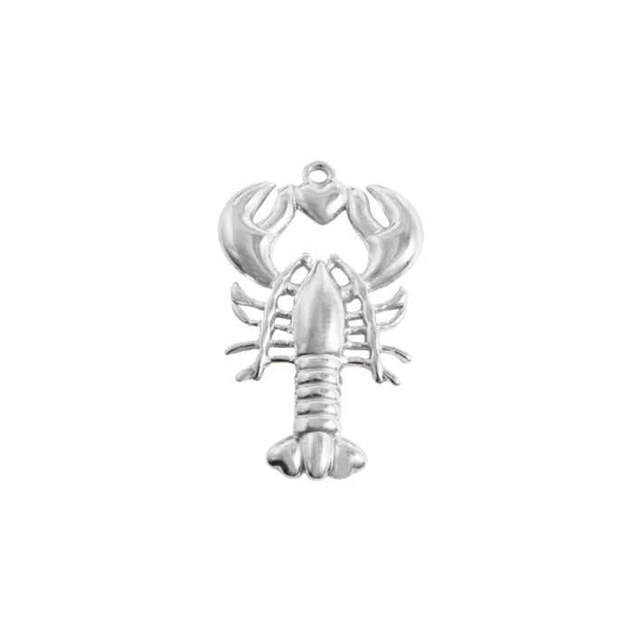 silver lobster charm