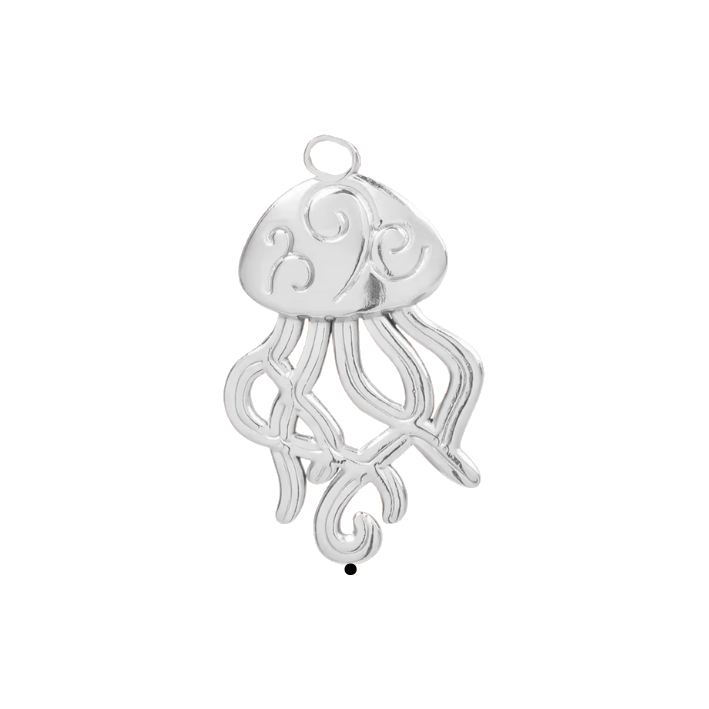 spiral jellyfish charm