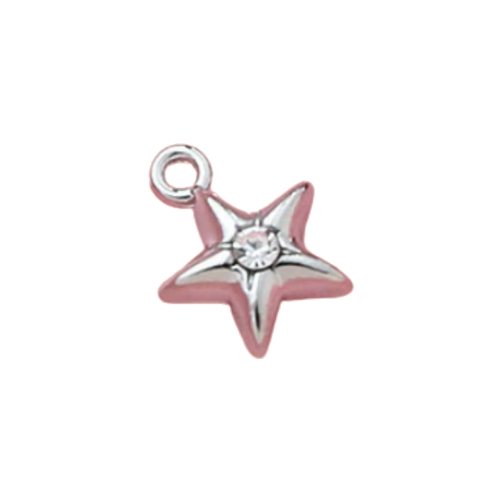 diamond 
star silver charm