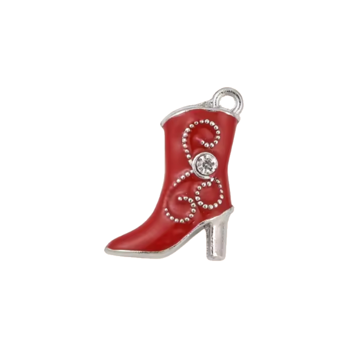 Y2K red boot charm