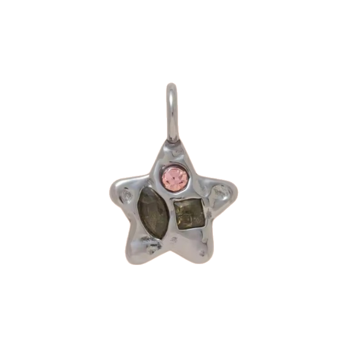 mix crystal star charm