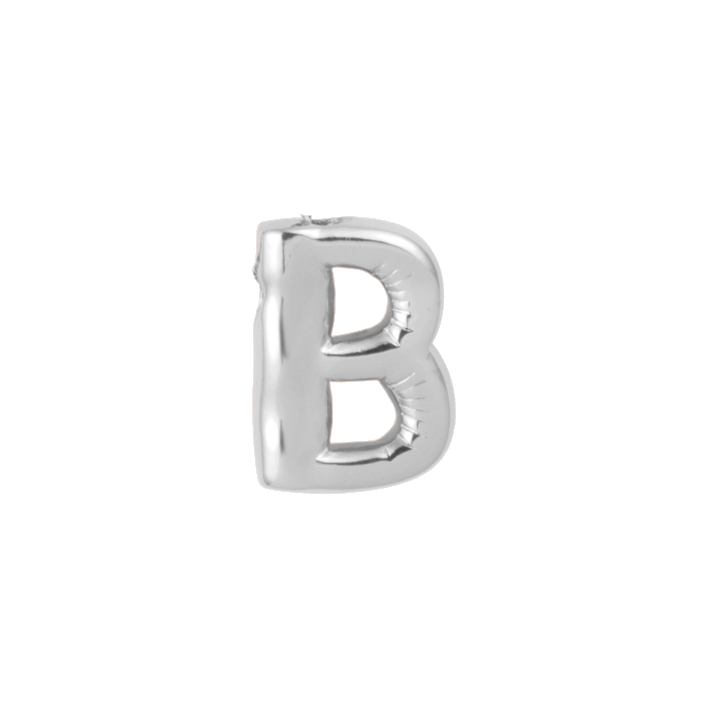silver stl. 
letter B charm