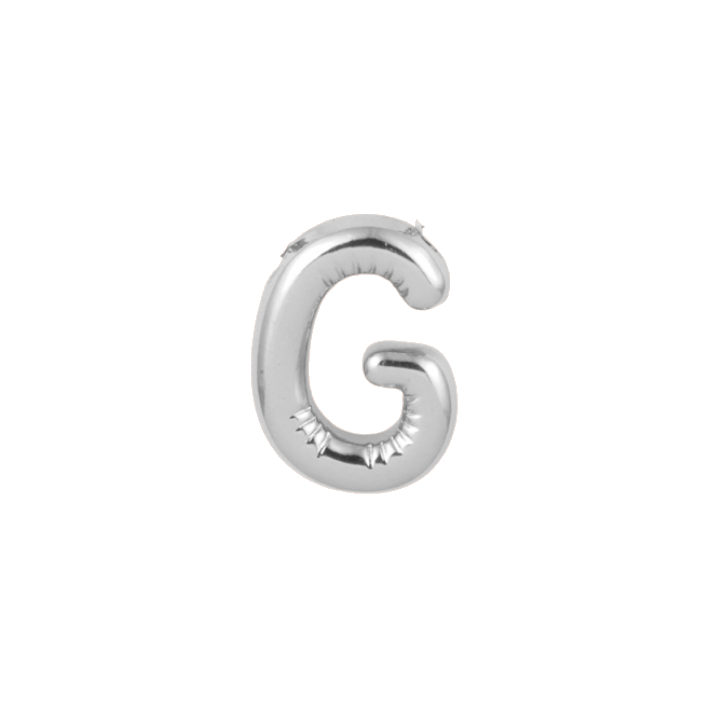 silver stl. 
letter G charm