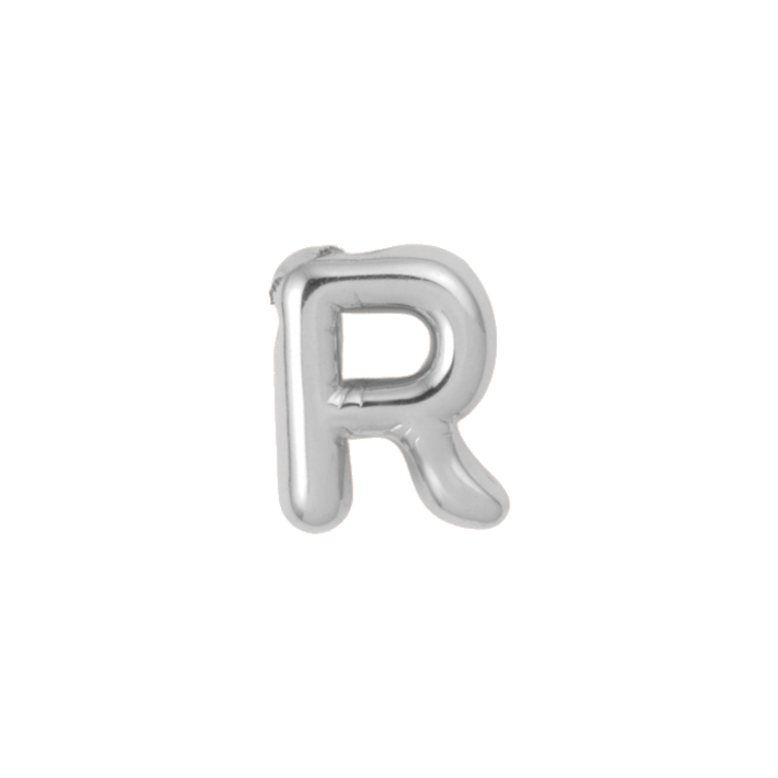 silver stl. 
letter R charm